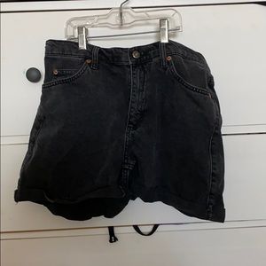 Basic black high waisted shorts